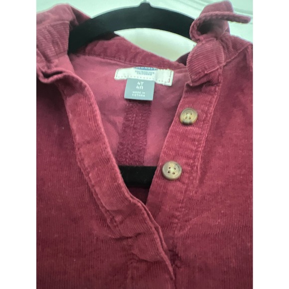 OLD NAVY Dress Maroon Cuadory Size 4T - Picture 3 of 4